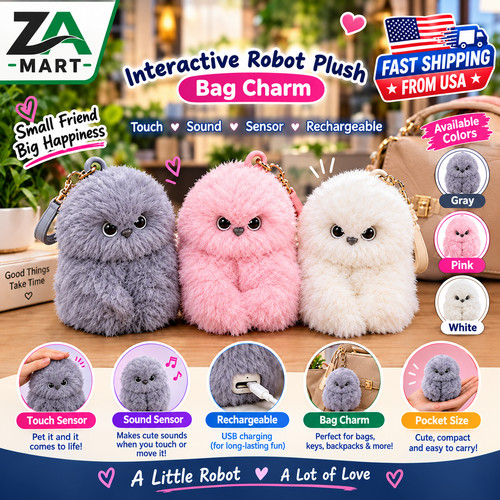 Interactive plush robot - interactive,