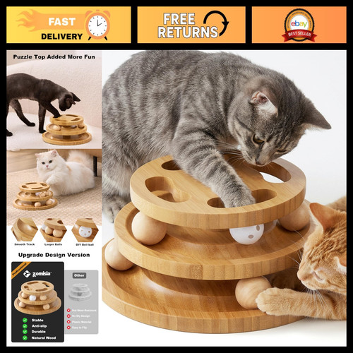 Interactive cat ball track toy - interactive,