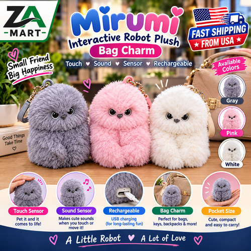 Mirumi interactive robot - interactive, plush