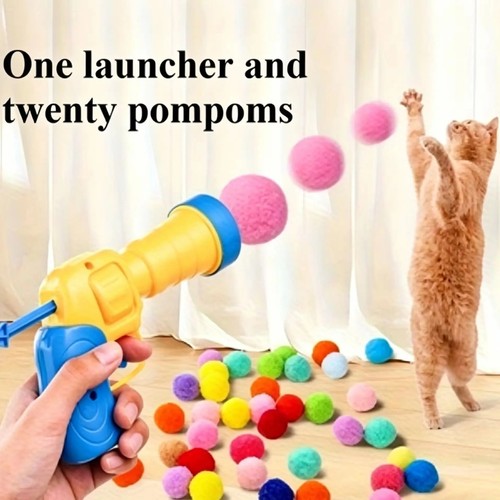 Cat ball toy - launcher, gun