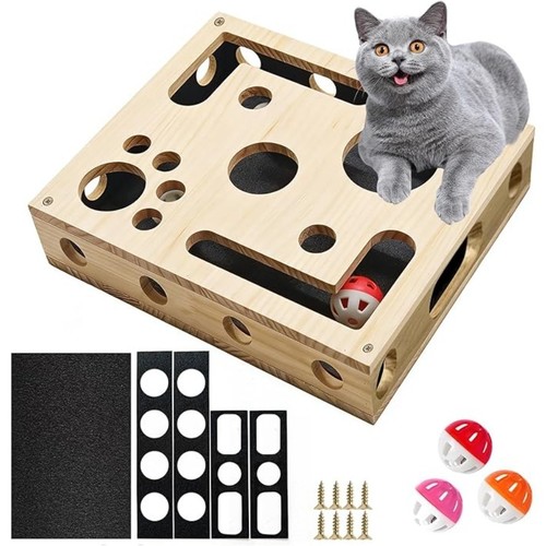 Cat scratch puzzle enrichment - cat,