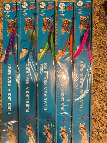 Cat bird feather wand - bird,
