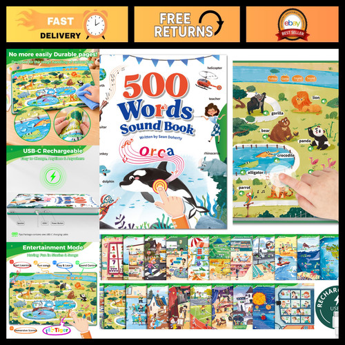 500 words sound book - for, kids