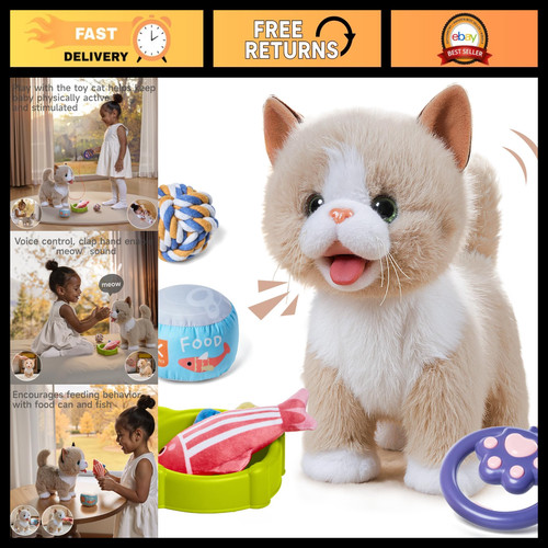Interactive walking cat - interactive,